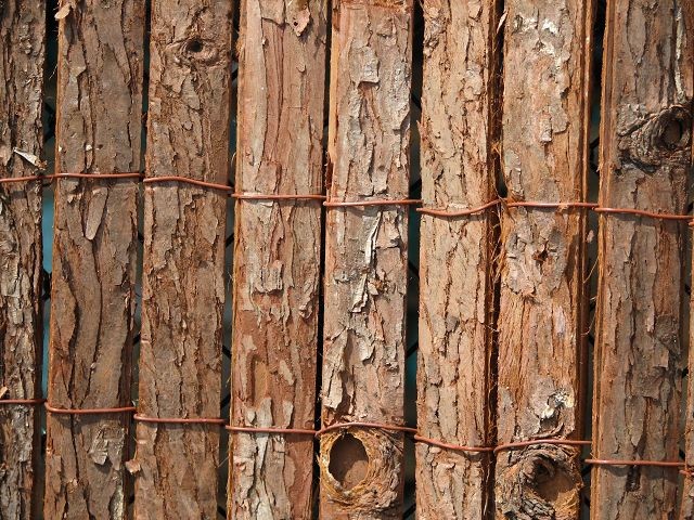 Baumrindenmatte - 100 cm hoch x 300 cm lang - Sichtschutz