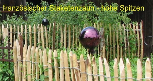 Staketenzaun Kastanie 100 Cm Hoch Und 5 M Lang Mit Za 8 10 Cm Natur Pro Kastanie