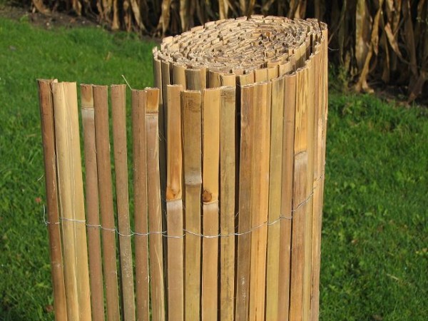 Bambusmatte gespalten 200 cm hoch x 500 cm lang Sichtschutz