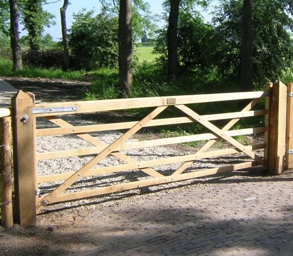 Weidetor 120 Cm Hoch X 240 Cm Breit Aus Eiche Hoftor Aus Holz