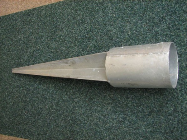bodenhuelse rund 600 mm lang 81 mm durchmesser
